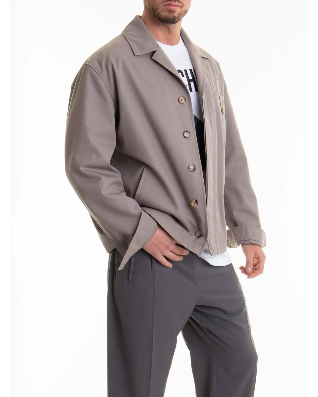 Moschino Brown Jacket for men