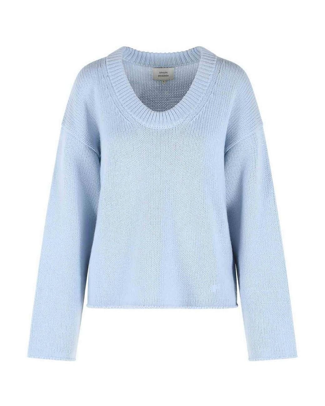 Loulou de Saison Blue Derry Light Ble Cashmere Sweater