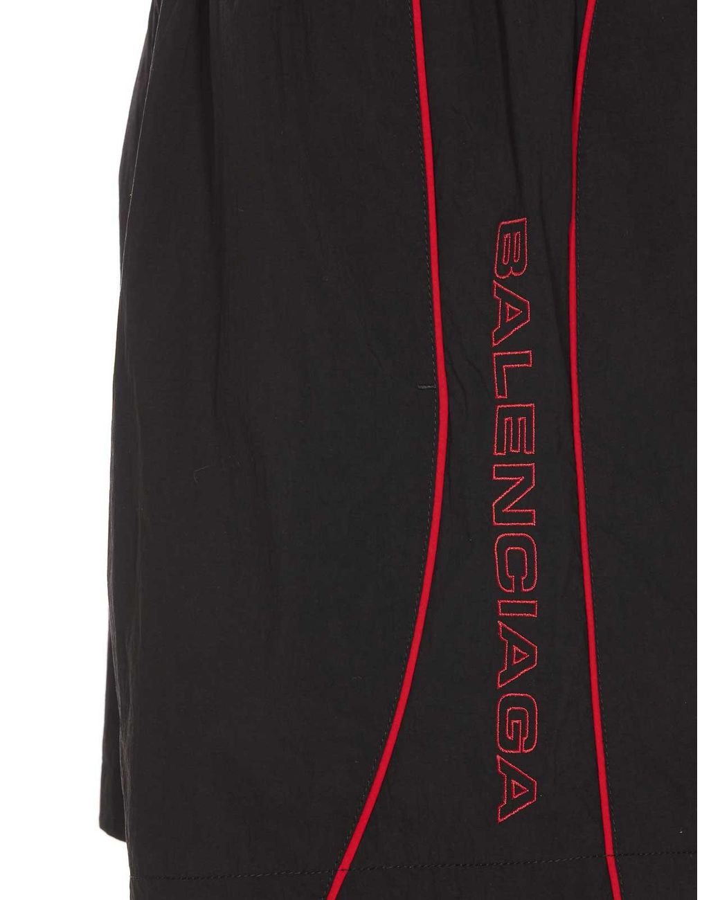 Balenciaga Black Lateral Logo Shorts for men