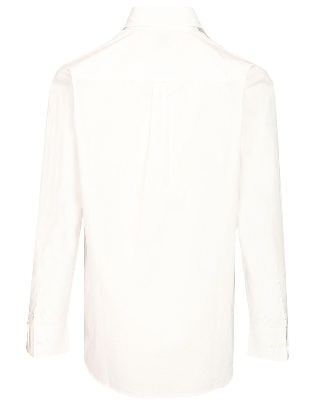 Paul Smith White Shirt With Pleats On The Front for men