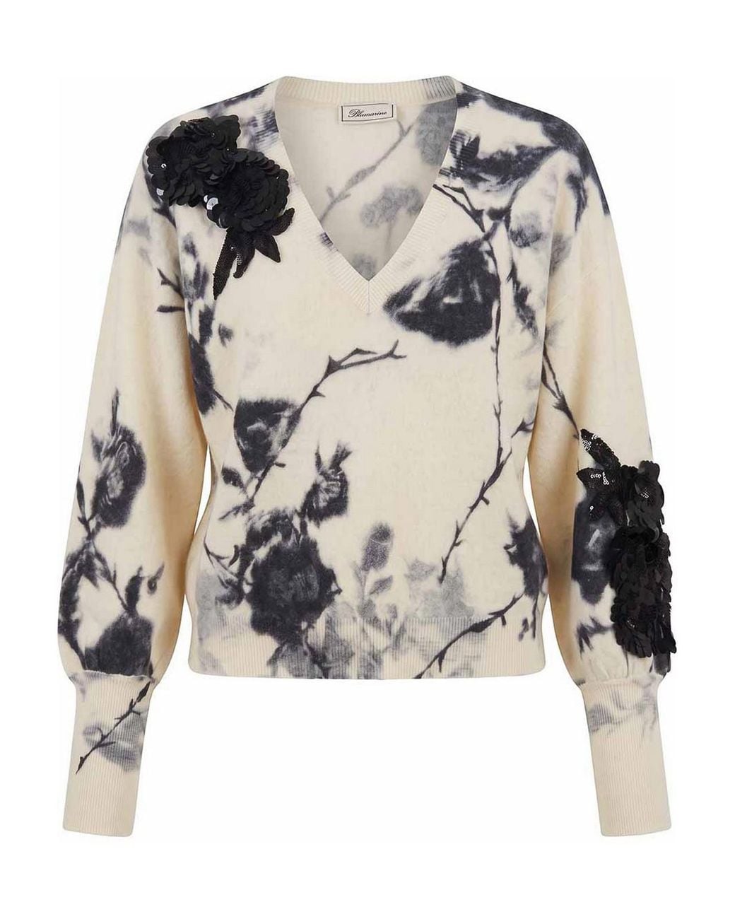 Blumarine Pink Round Neck Sweater