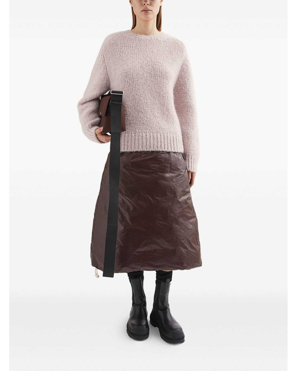 Jil Sander Pink Wool Crewneck Jumper