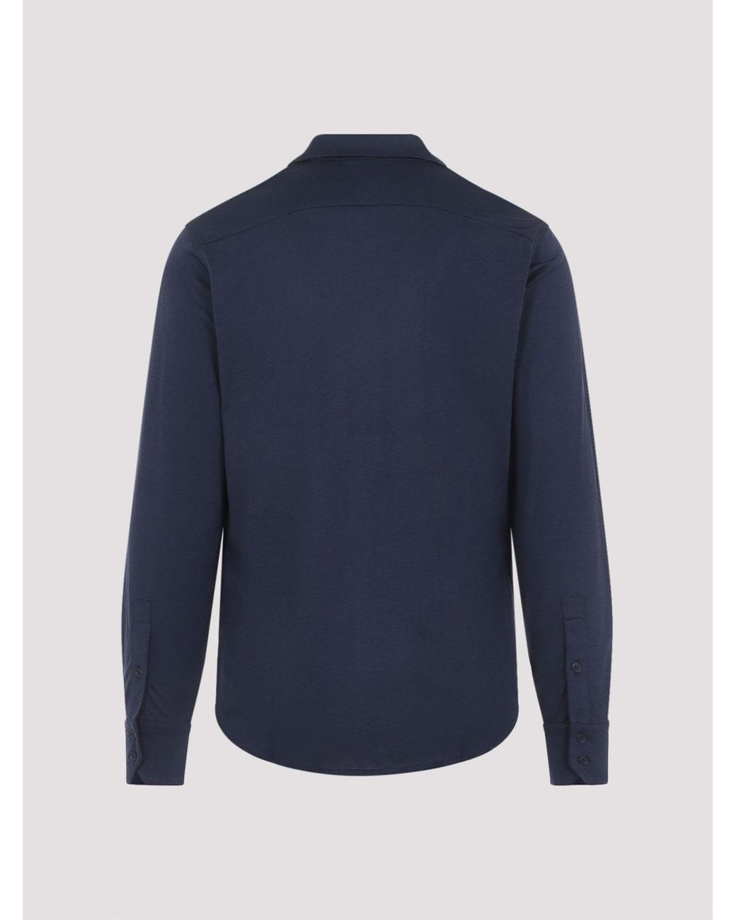 Tom Ford Blue Bland Military Shirt for men