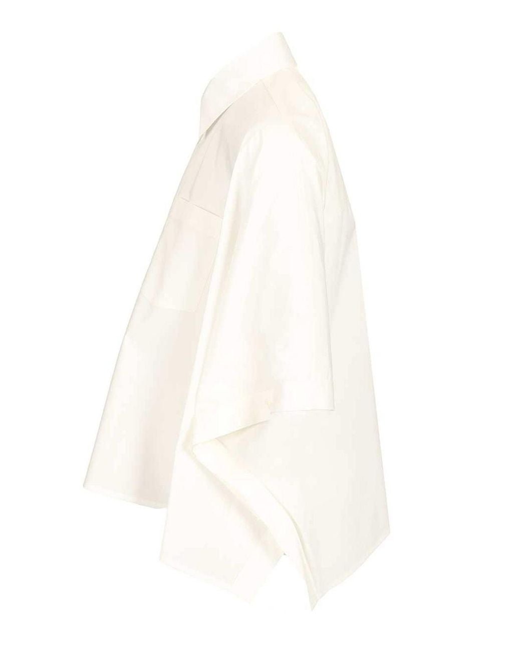 MM6 by Maison Margiela White Cropped Shirt