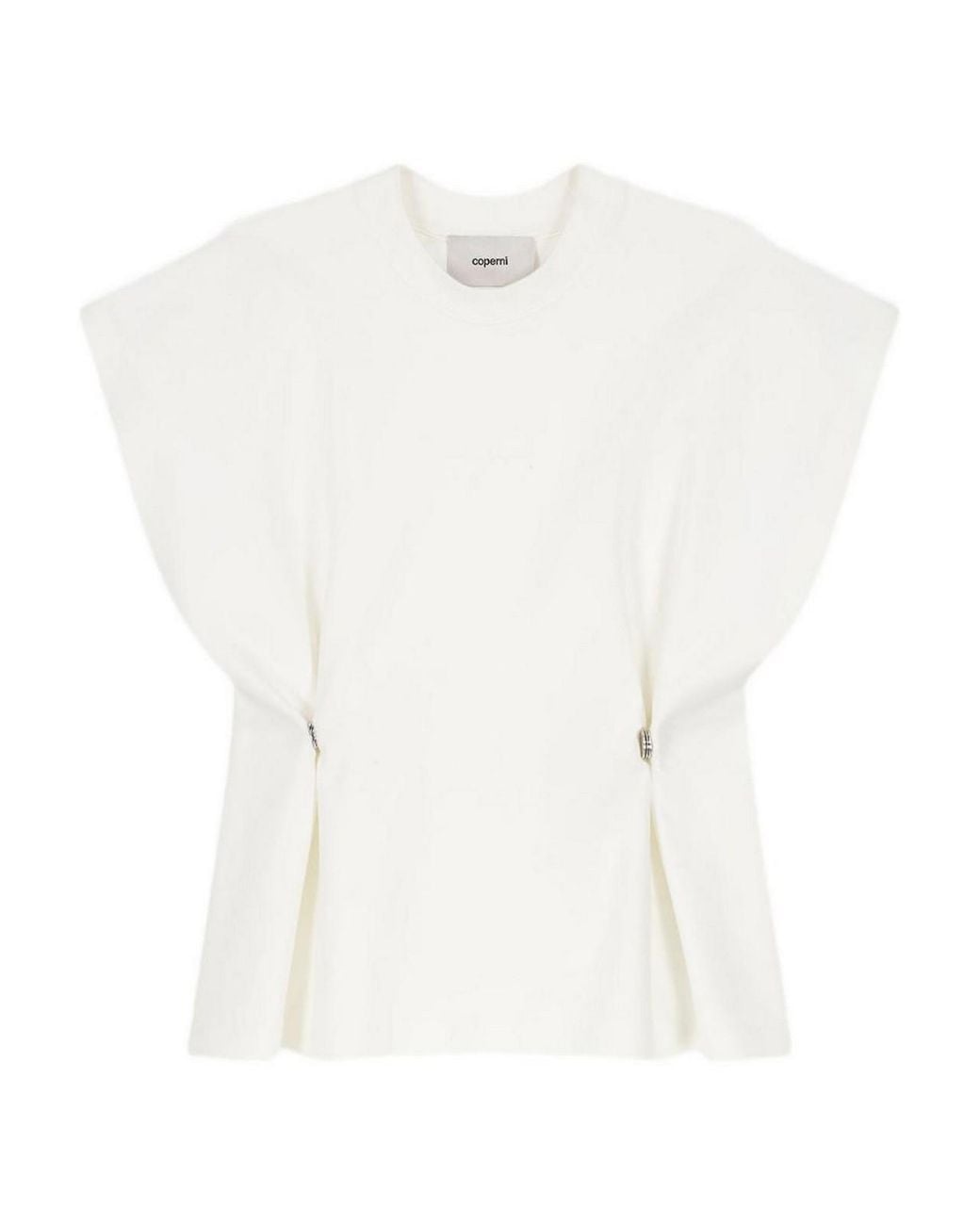Coperni White Round Neck T-Shirt