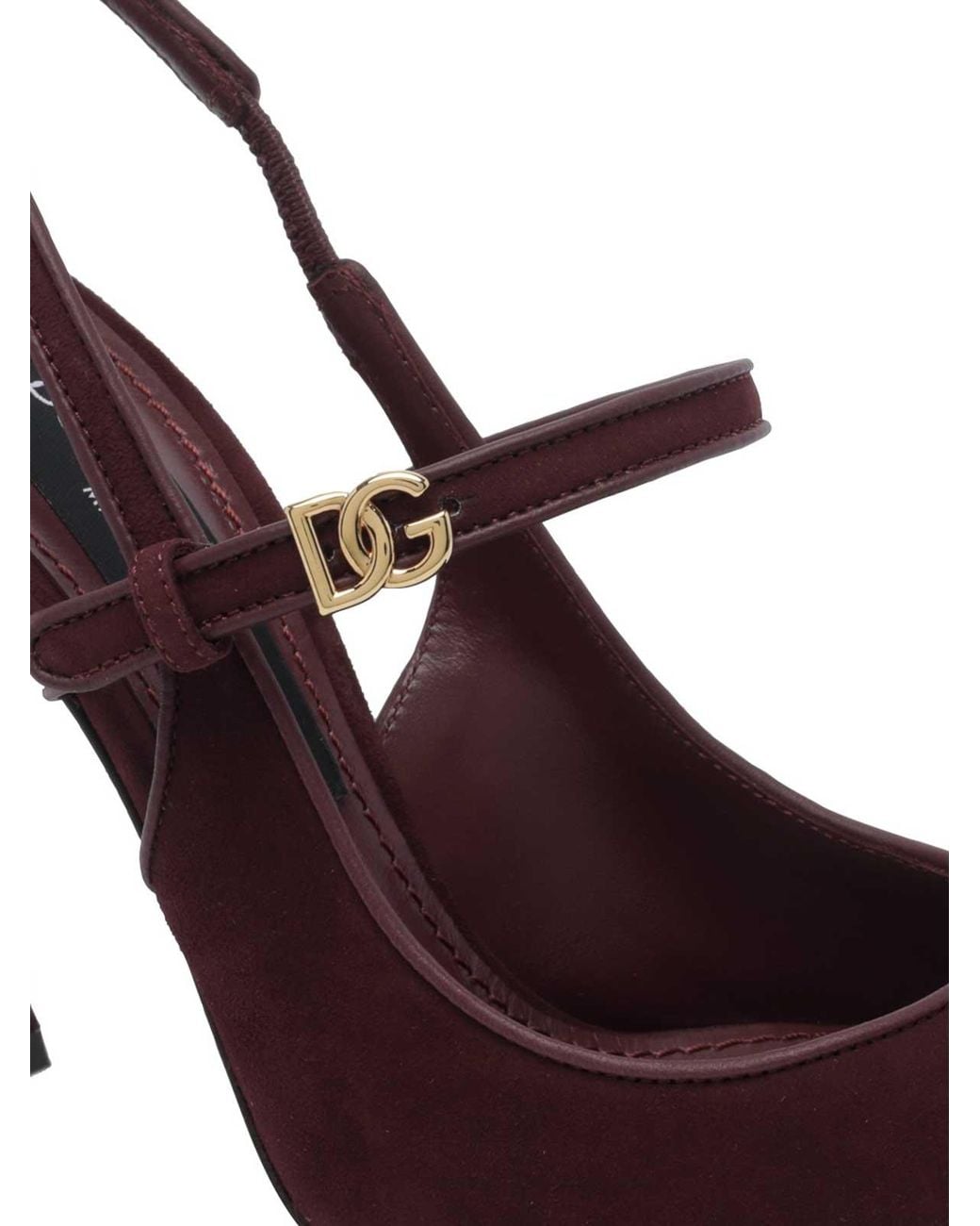Dolce & Gabbana Brown Suede Slingback