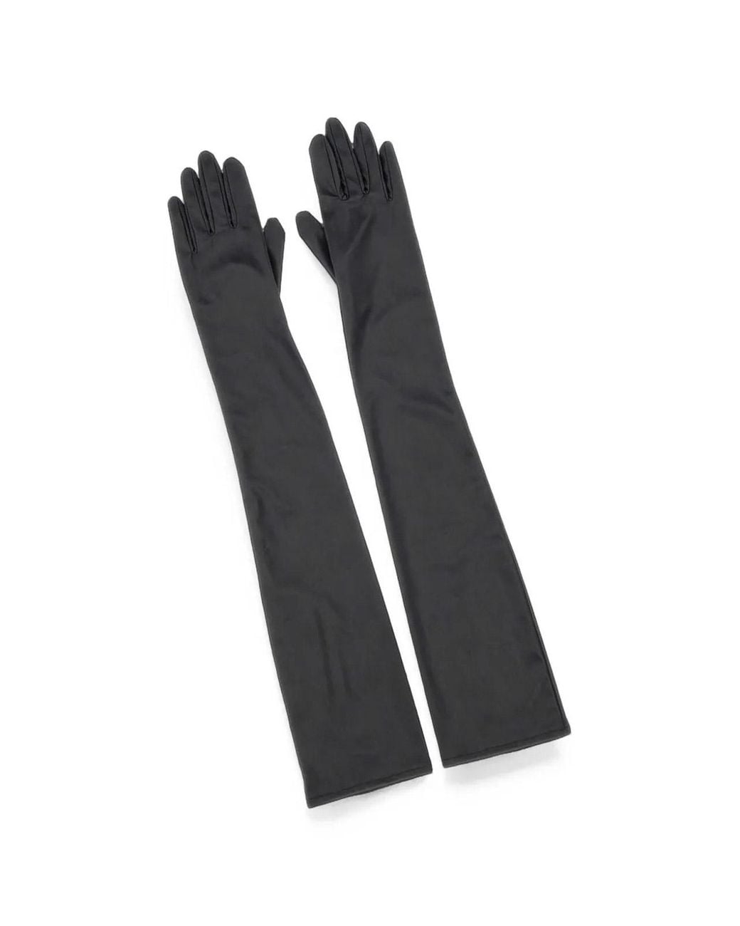 7 For All Mankind Black Opera Gloves