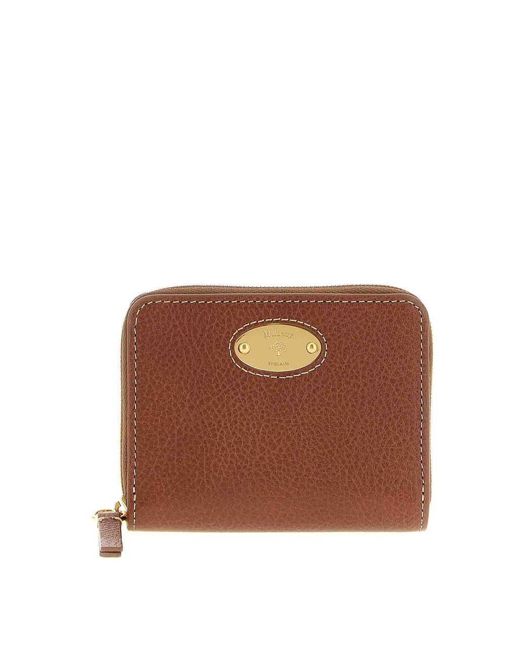Mulberry Brown Zip Around Wallet