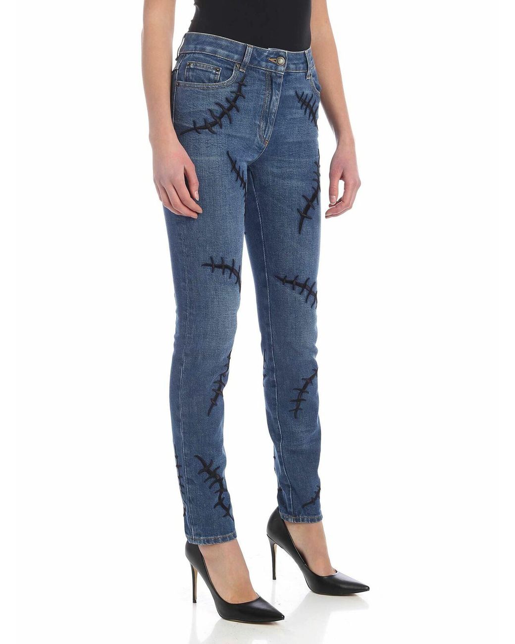 Moschino Blue Scars Jeans