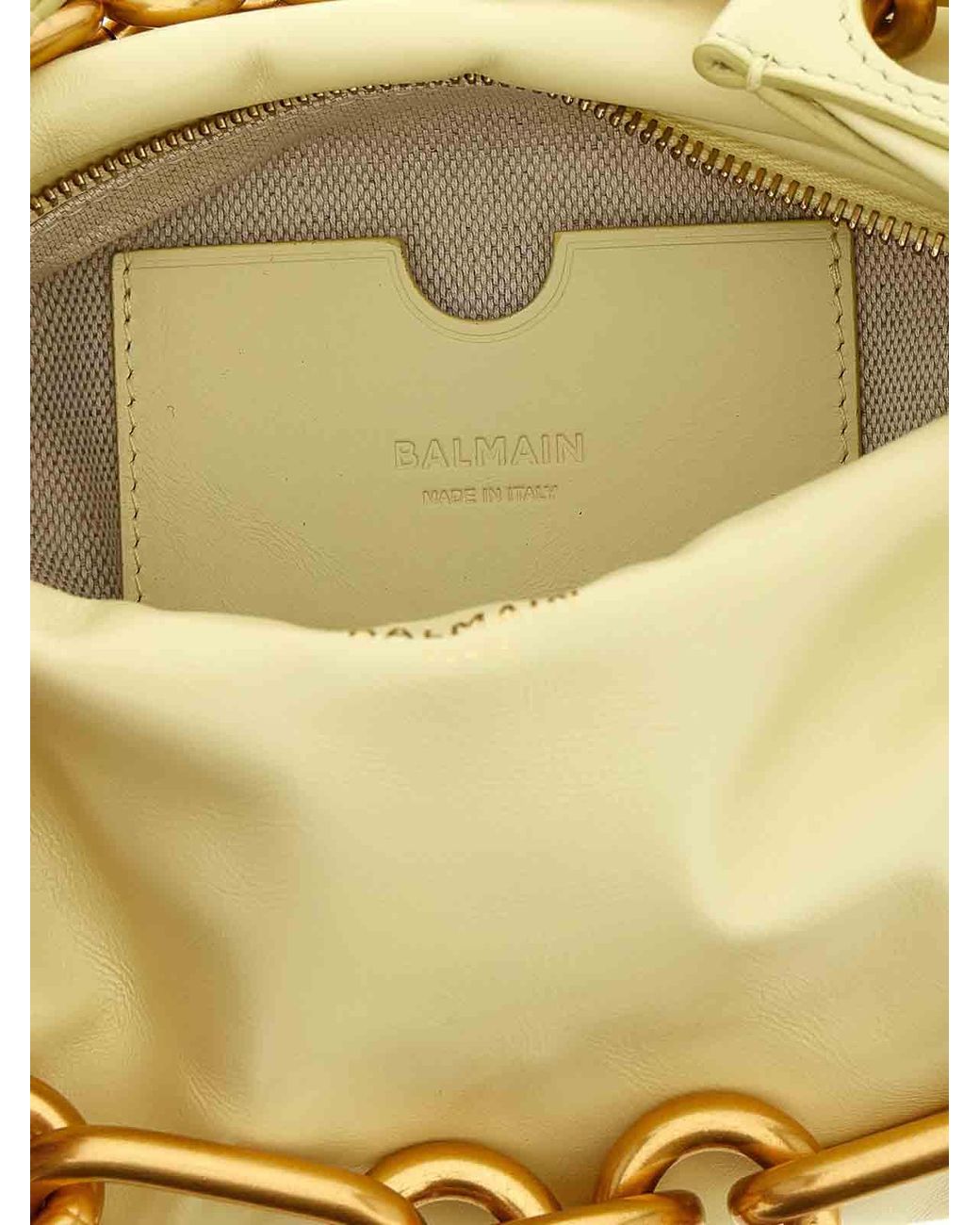 Balmain Metallic Sync Mini Handbag