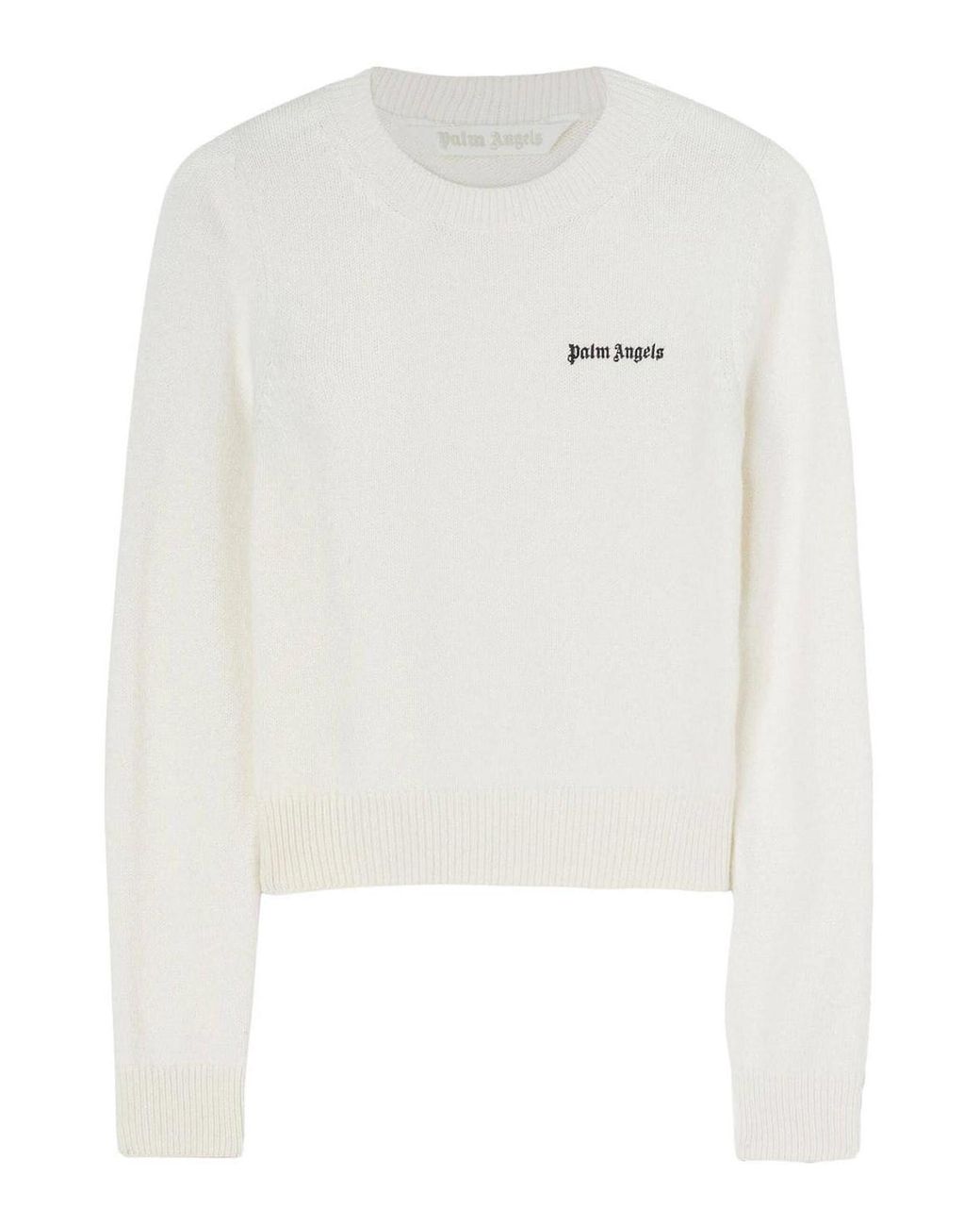 Palm Angels White Classic Logo Sweater