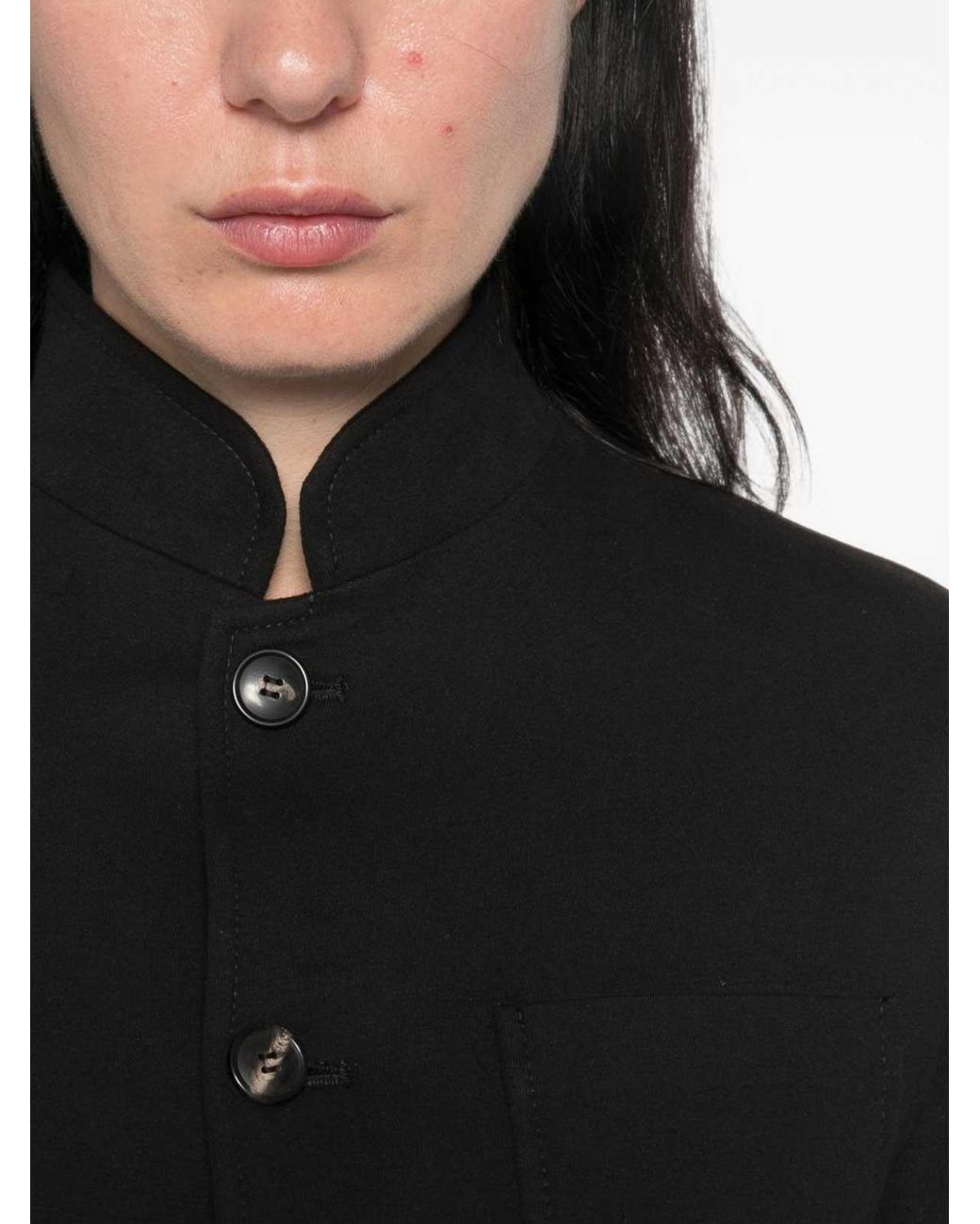 Circolo 1901 Black Cotton Slim Fit Jacket
