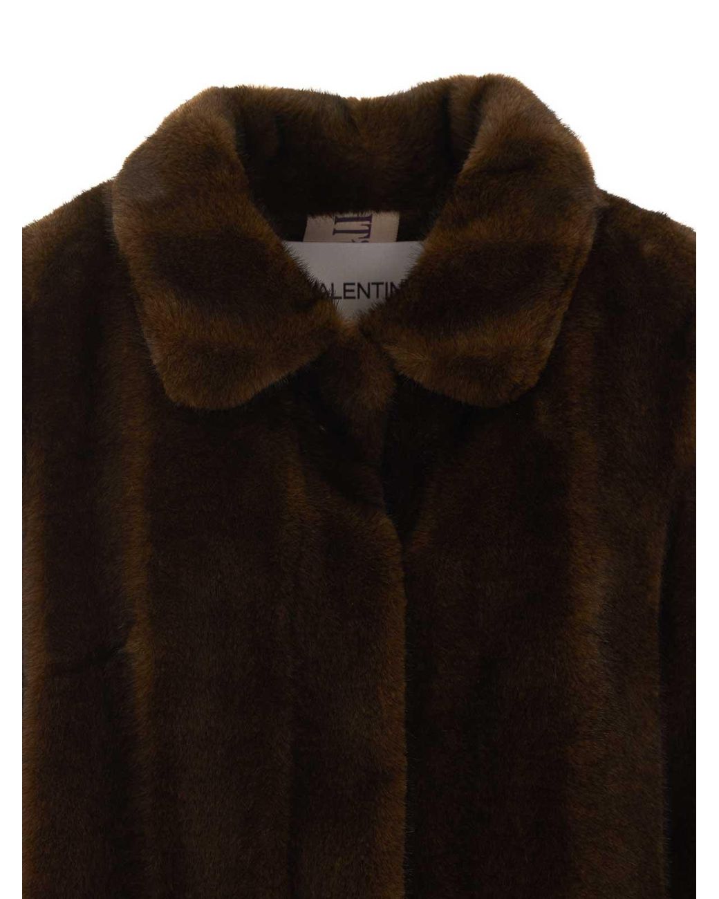 VALENTINI 1972 Black Faux Fur Coat