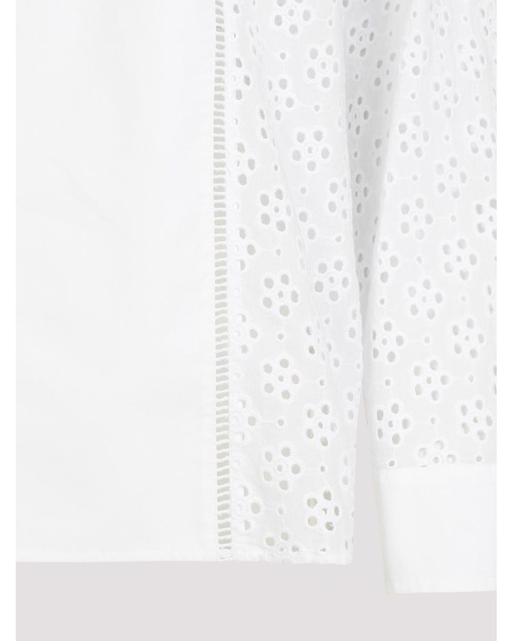 KENZO White Broderie Anglaise Shirt