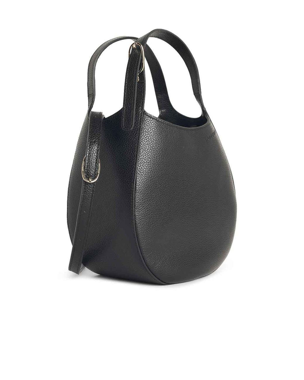 Longchamp Black Le Foulonn S Leather Bag