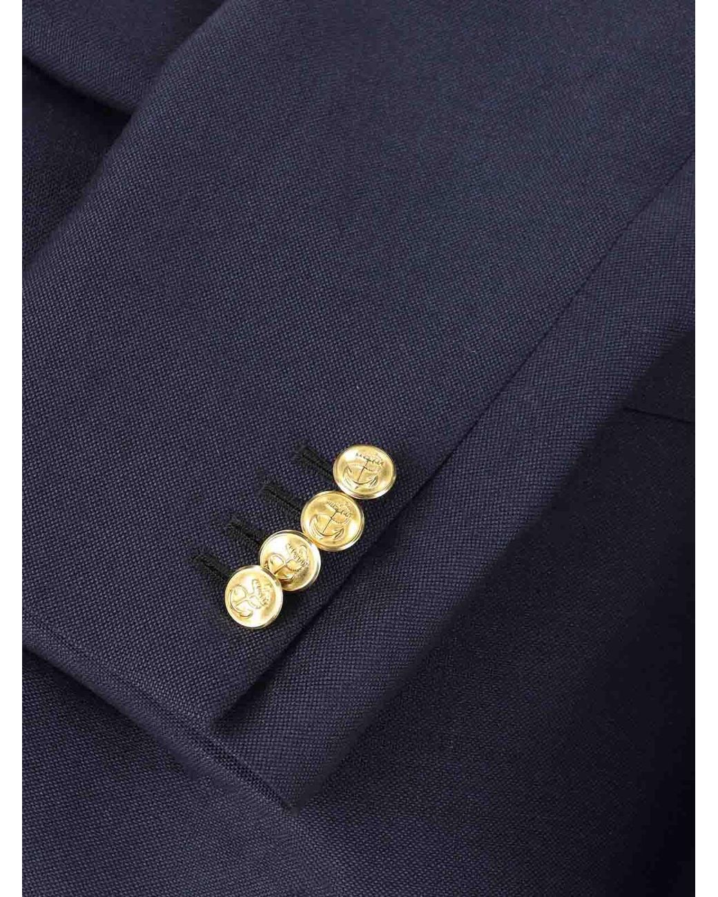 Kaptain Sunshine Blue Double-Breasted Blazer for men