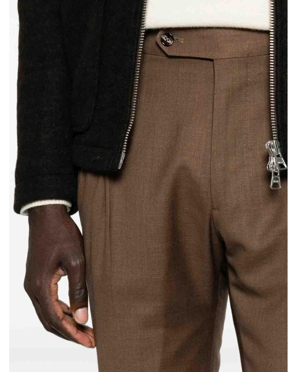 Berwich Brown Pants for men