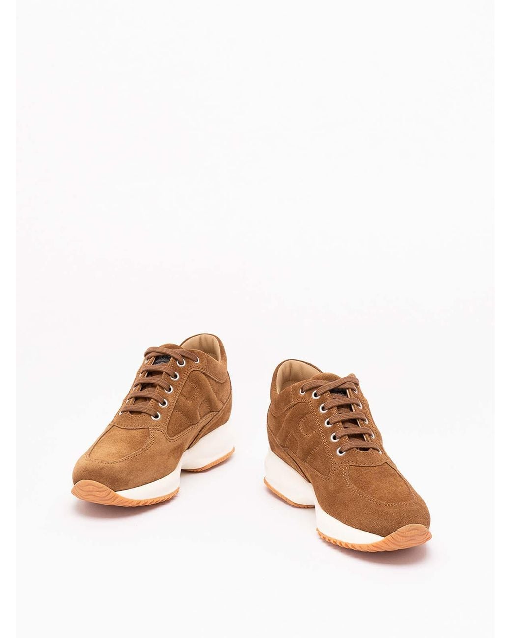 Hogan Brown Interactive Sneakers