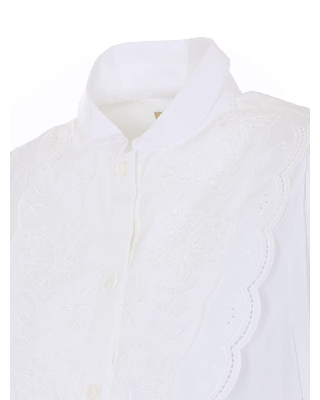 Valentino Garavani White Embroidered Shirt