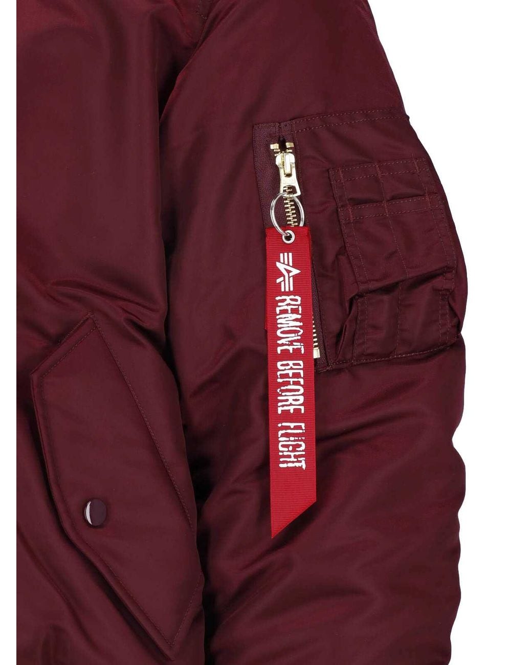 Alpha Industries Red Reversible Bomber Jacket for men