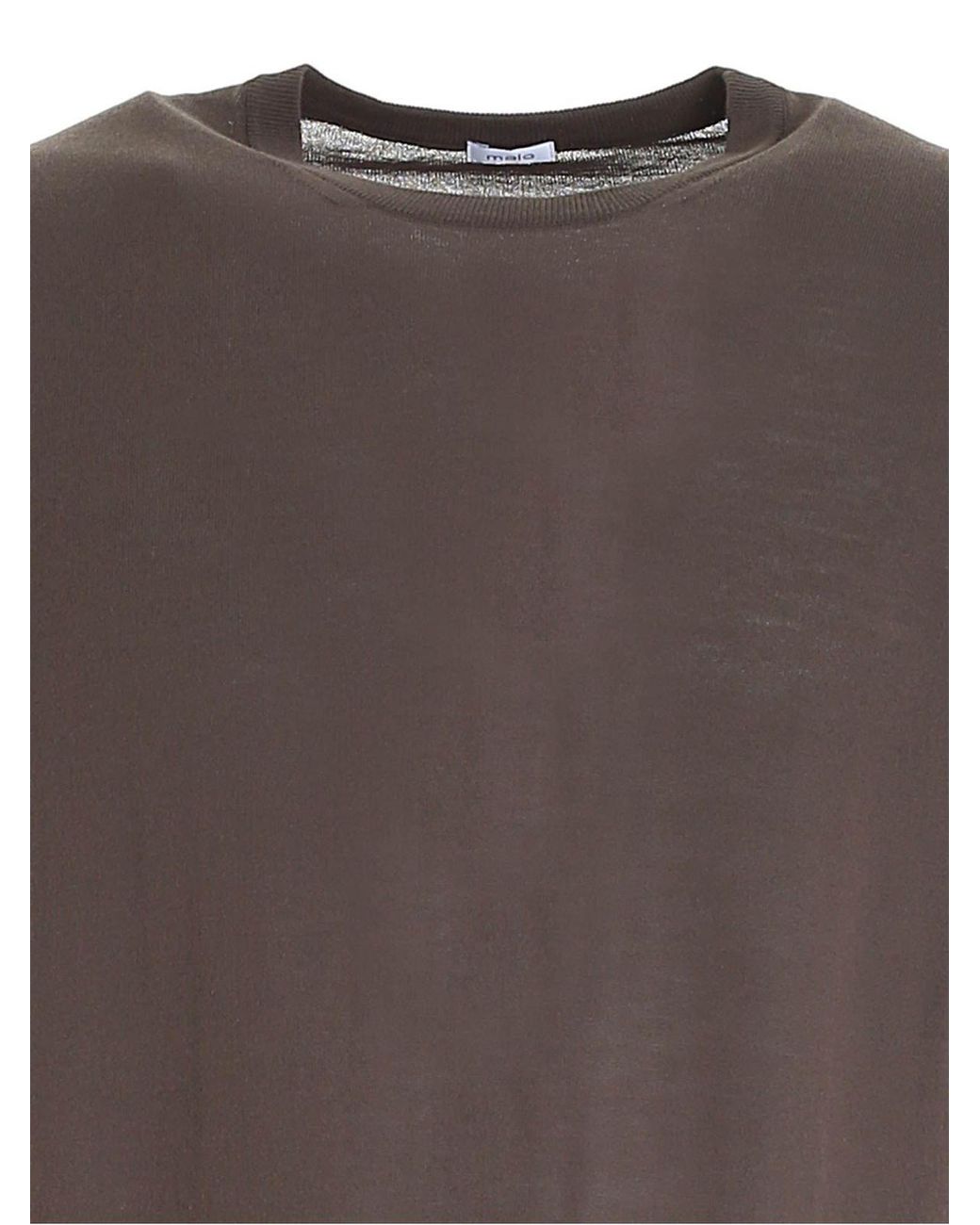 Malo Brown Short Sleeved Sweater for men