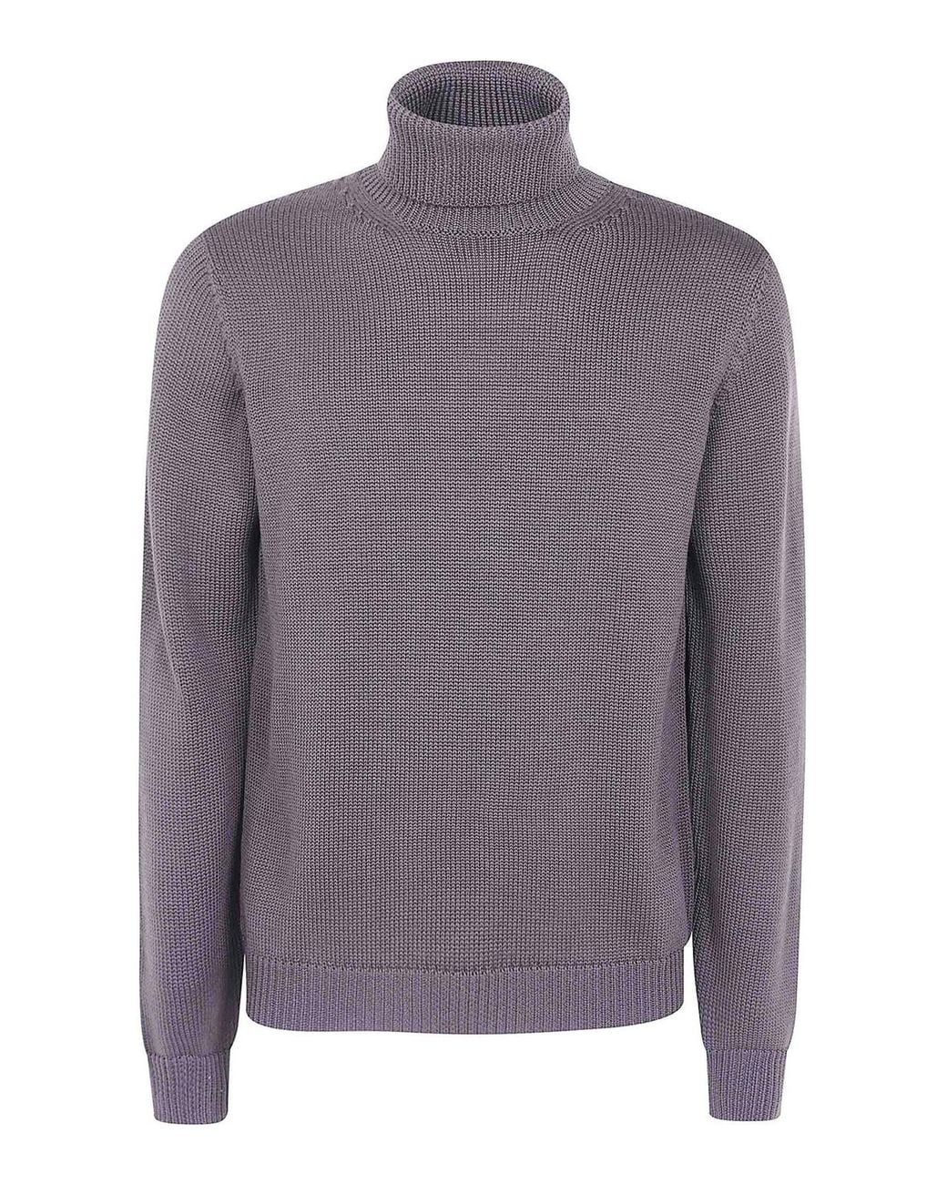 Nuur Gray Long Sleeves Turtle Neck Sweater for men