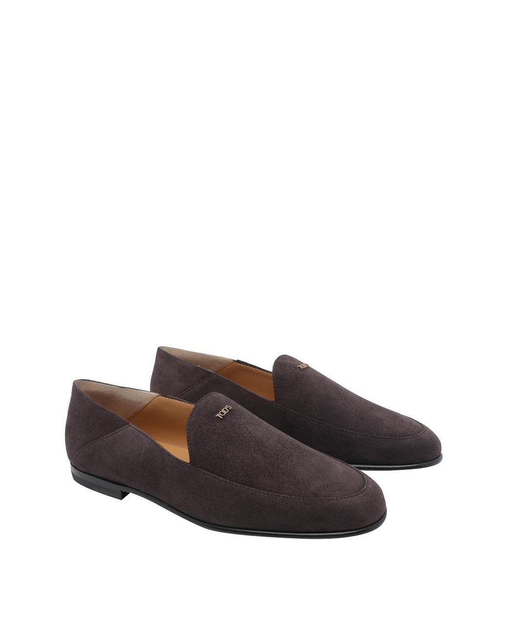 Tod's Brown Suede Sabot Loafers