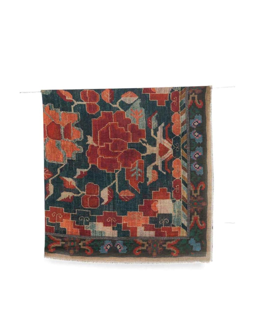 Pierre Louis Mascia Red Cashmere Scarf