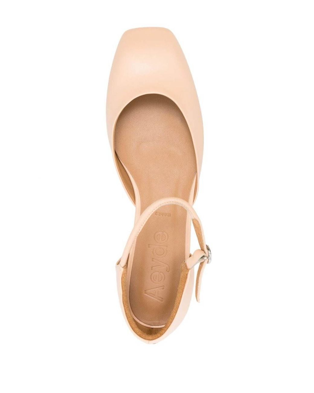 Aeyde Natural Uma Leather Ballerina Shoes