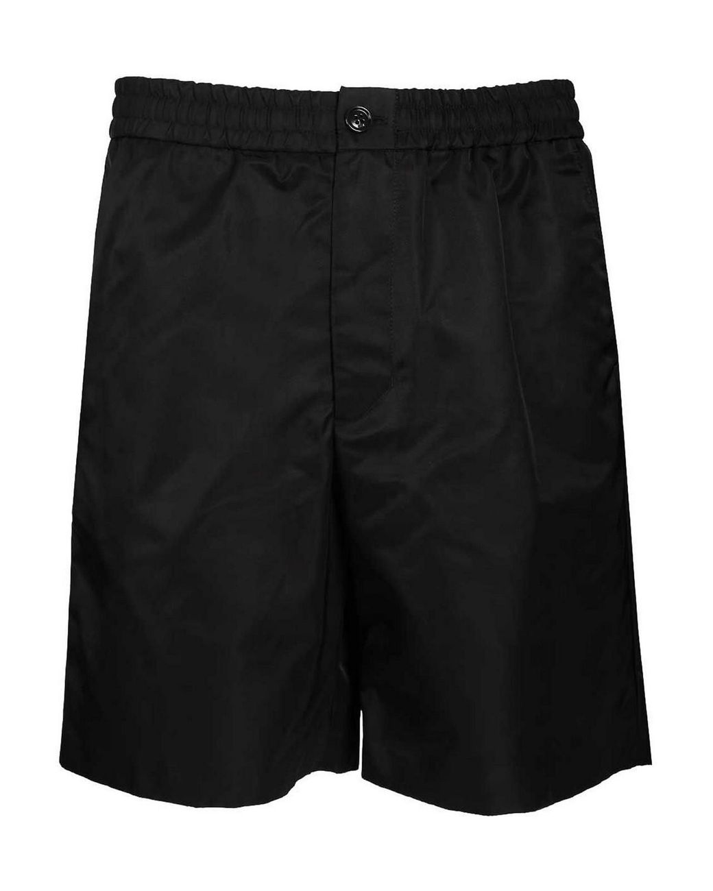 AMI Black Ami Shorts With Elasticated Waist for men