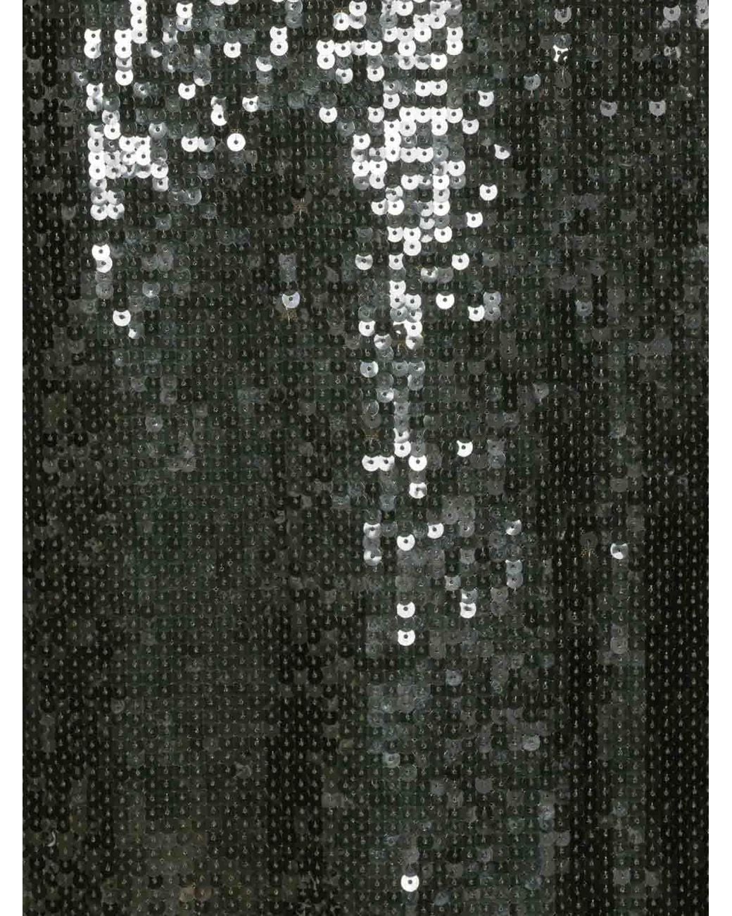 ROTATE BIRGER CHRISTENSEN Green Yuliana Sequin Long Dress