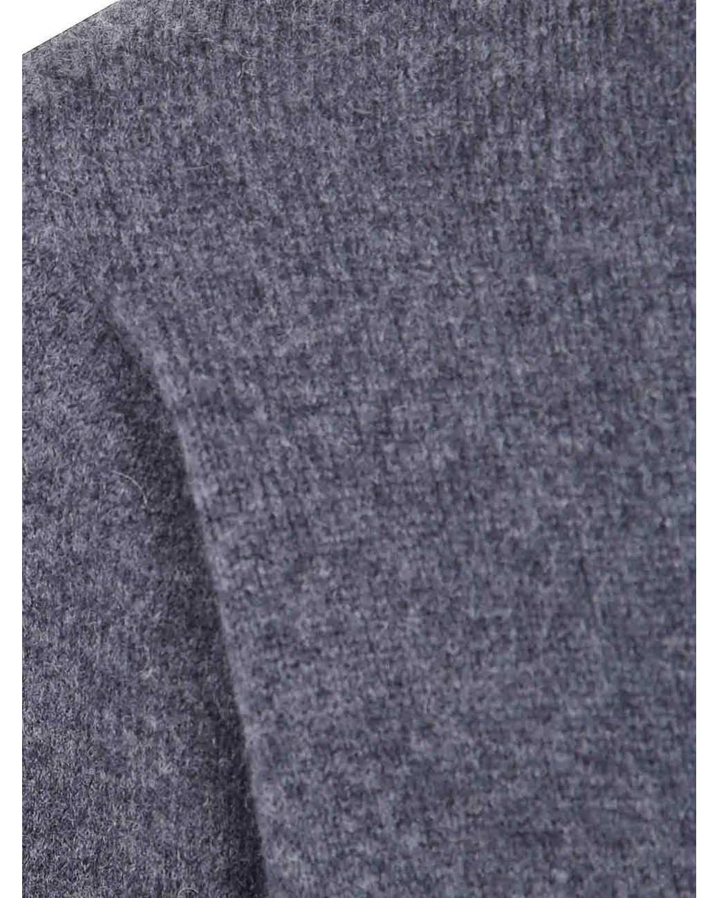Nuur Blue Long Sleeves Round Neck Sweater for men
