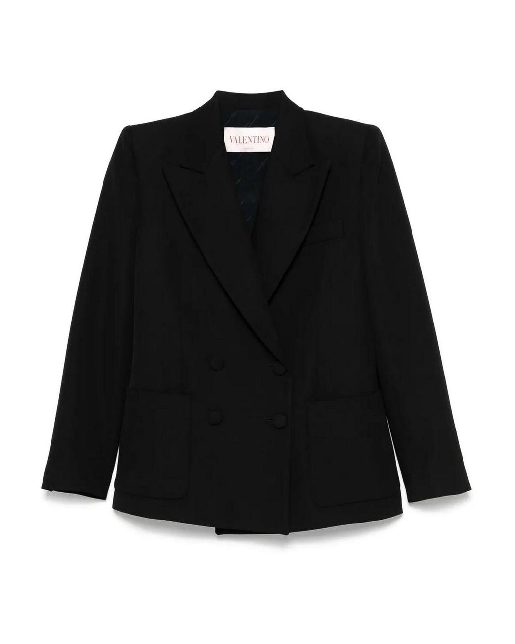 Valentino Garavani Black Double-Breasted Jacket
