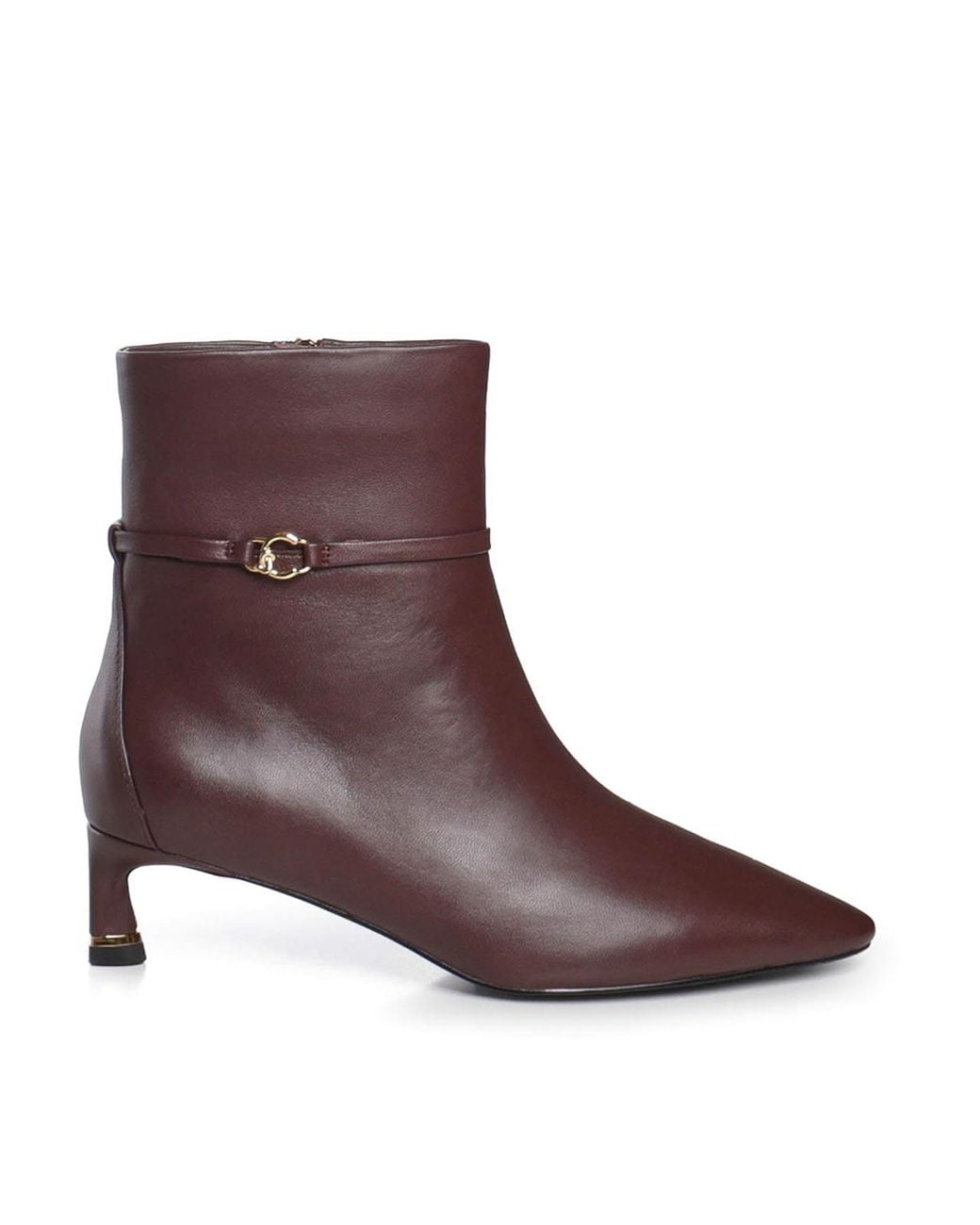 Coccinelle Brown C-Look Leather Ankle Boots
