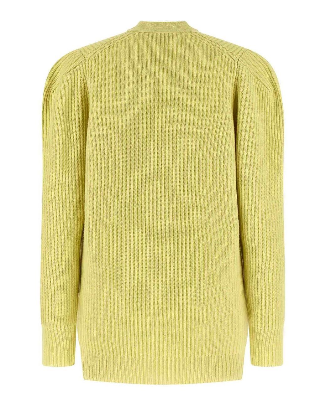 Stella McCartney Yellow Thick Knit Cardigan