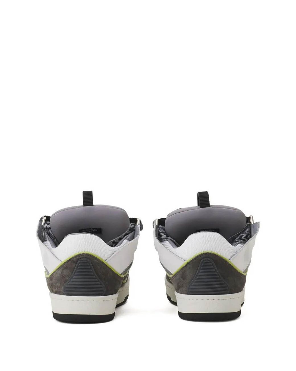 Lanvin White Curb Perforated Sneakers