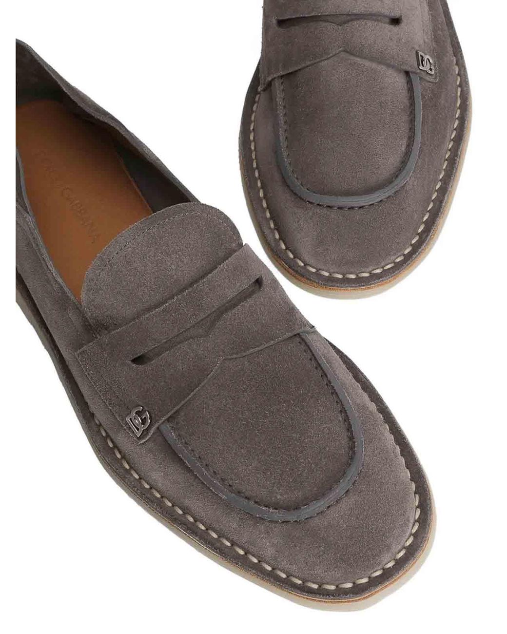 Dolce & Gabbana Gray Flats for men
