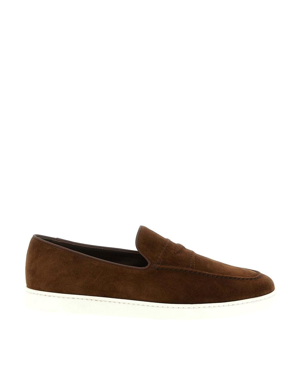 Church's Brown Suede Loafers for men