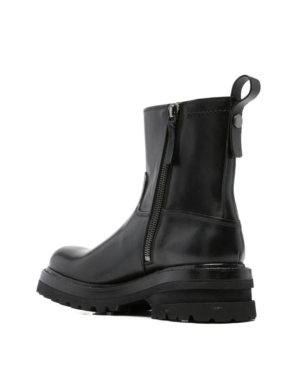 Premiata Black Leather Boots for men