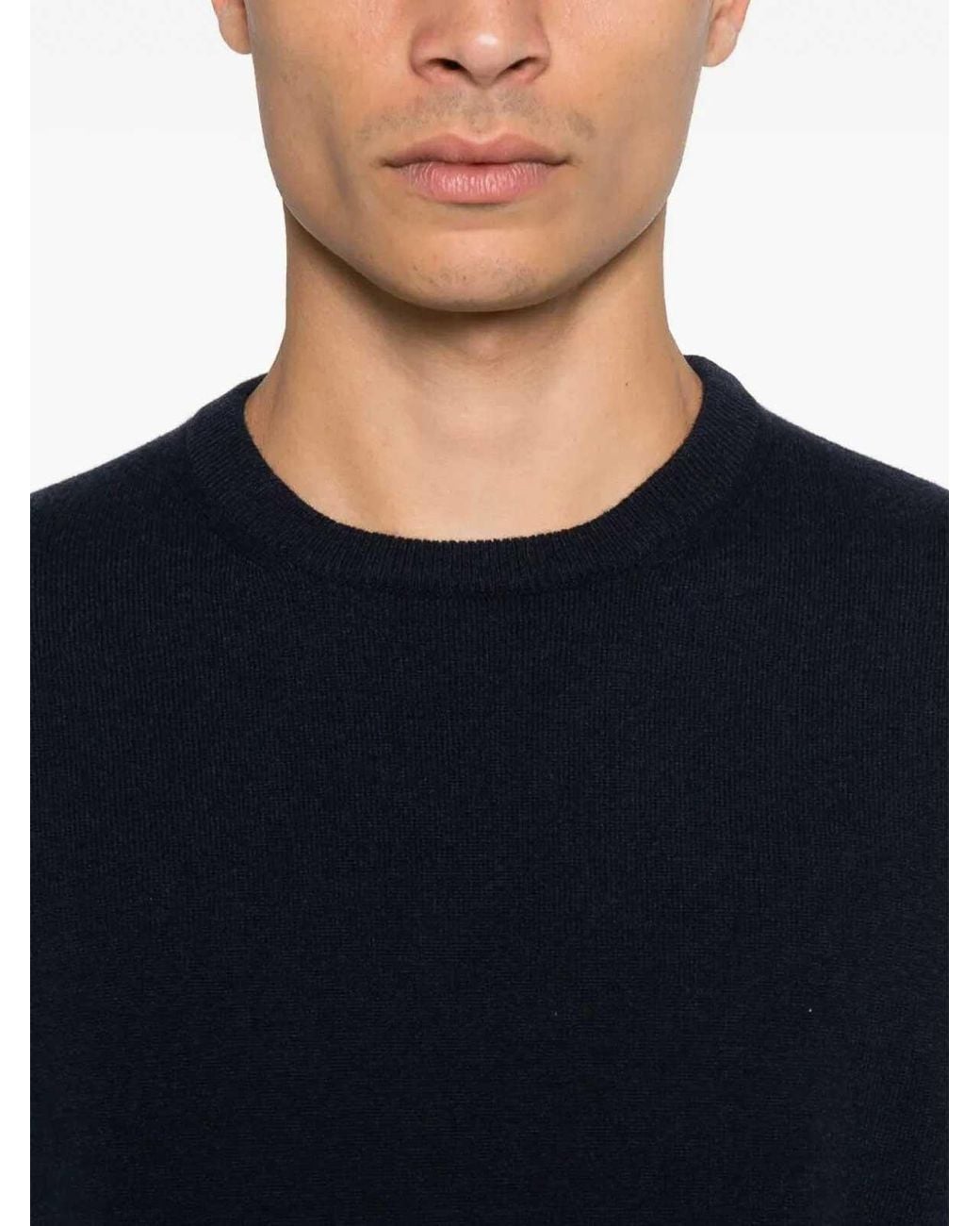 Malo Blue Crew-Neck Sweater for men