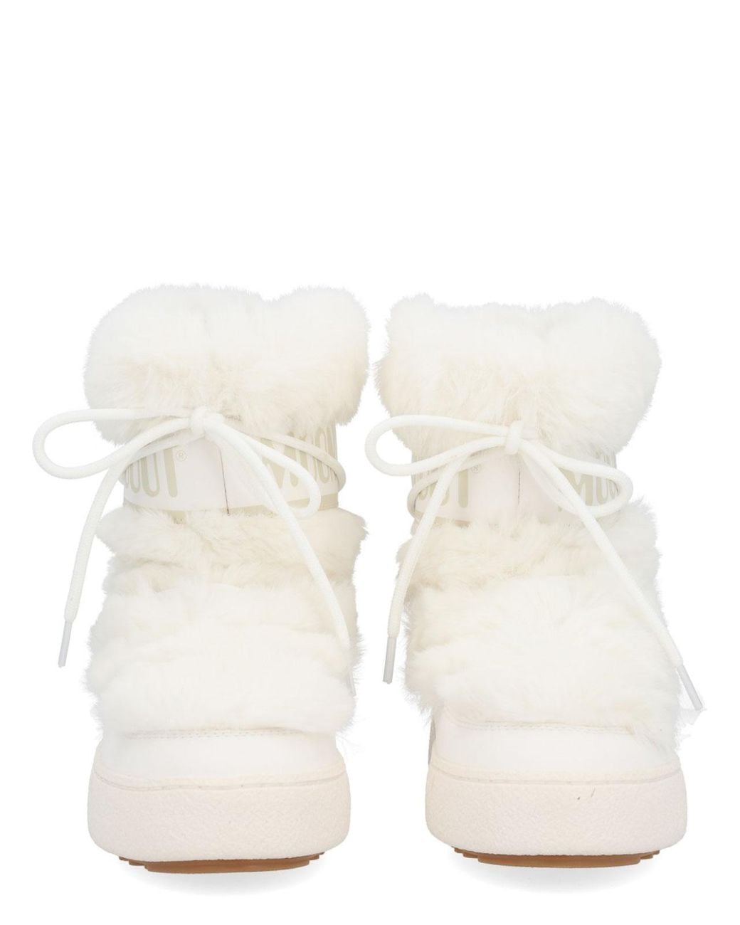 Moon Boot White Boot Ltrack Low Faux Fur