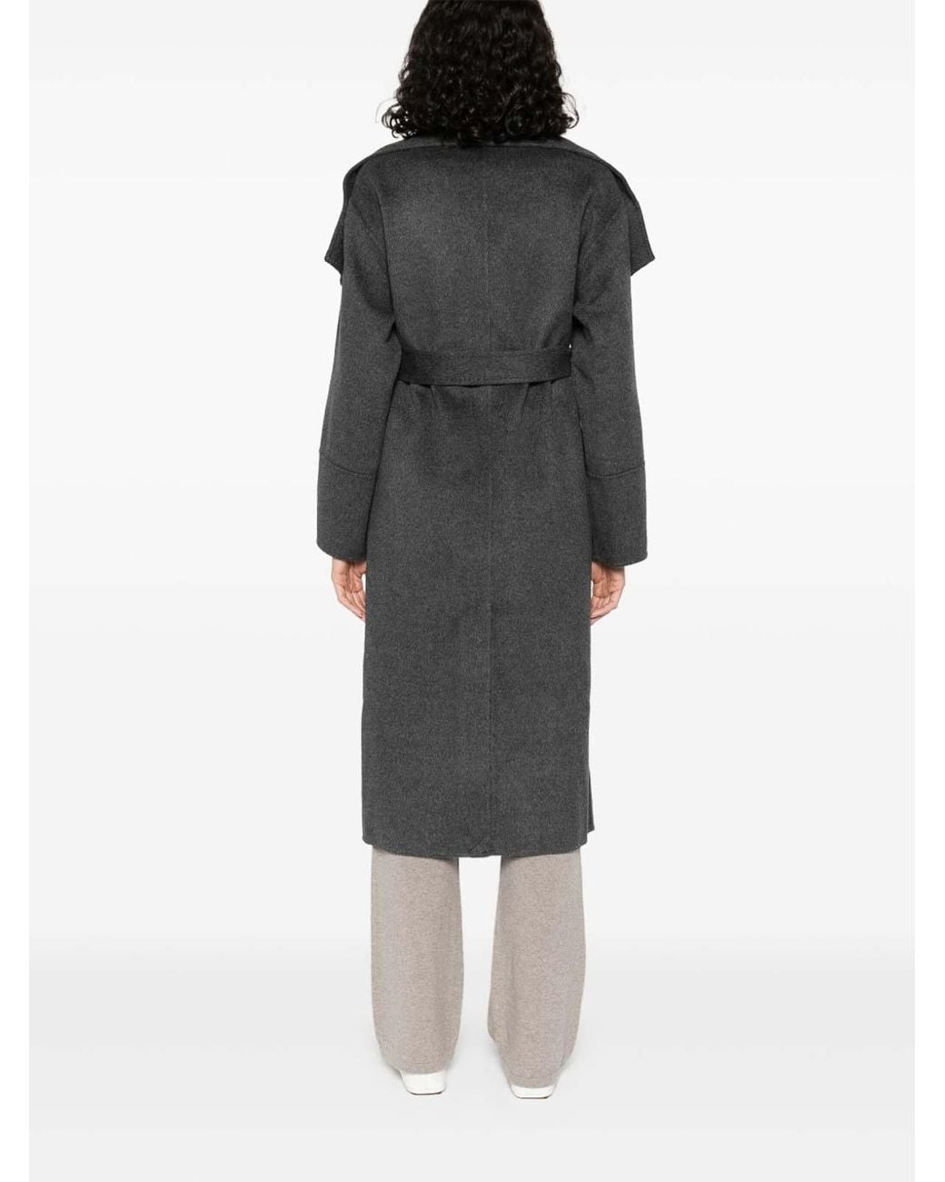 Soft Goat Gray Wool Coat