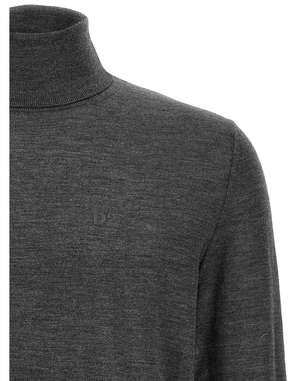 DSquared² Gray D2 Turtleneck Sweater for men