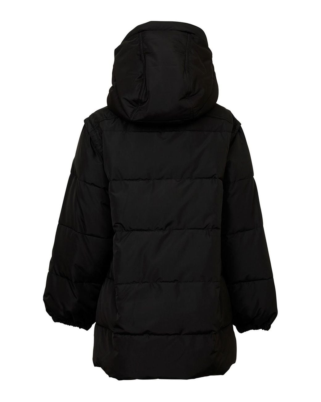 Patou Black Hooded Puffer Jacket