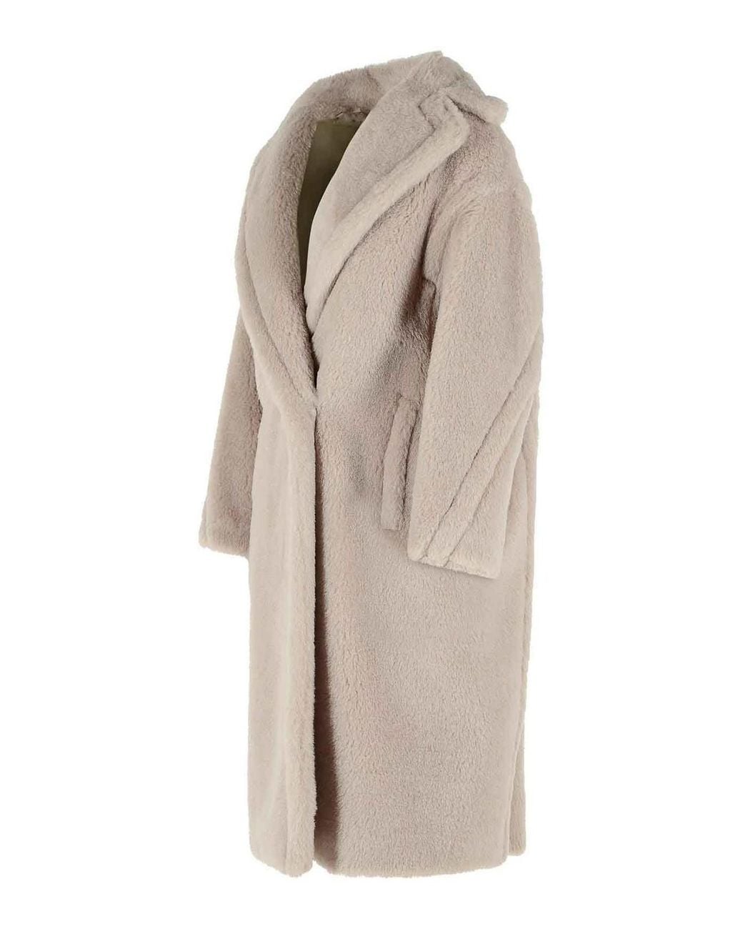 Max Mara Natural Tedgirl Alpaca And Wool Coat