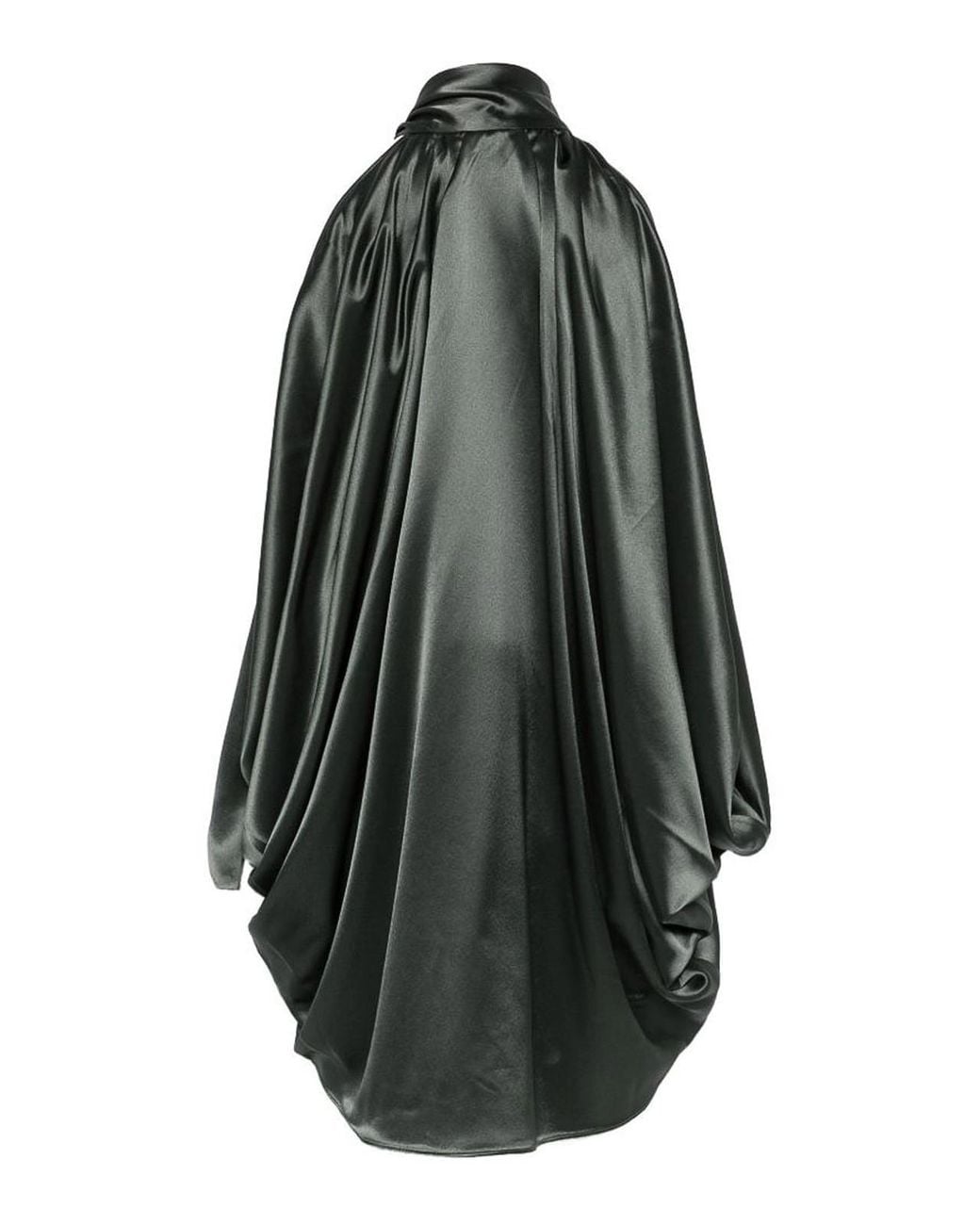 7 For All Mankind Gray Petal Satin Mini Dress