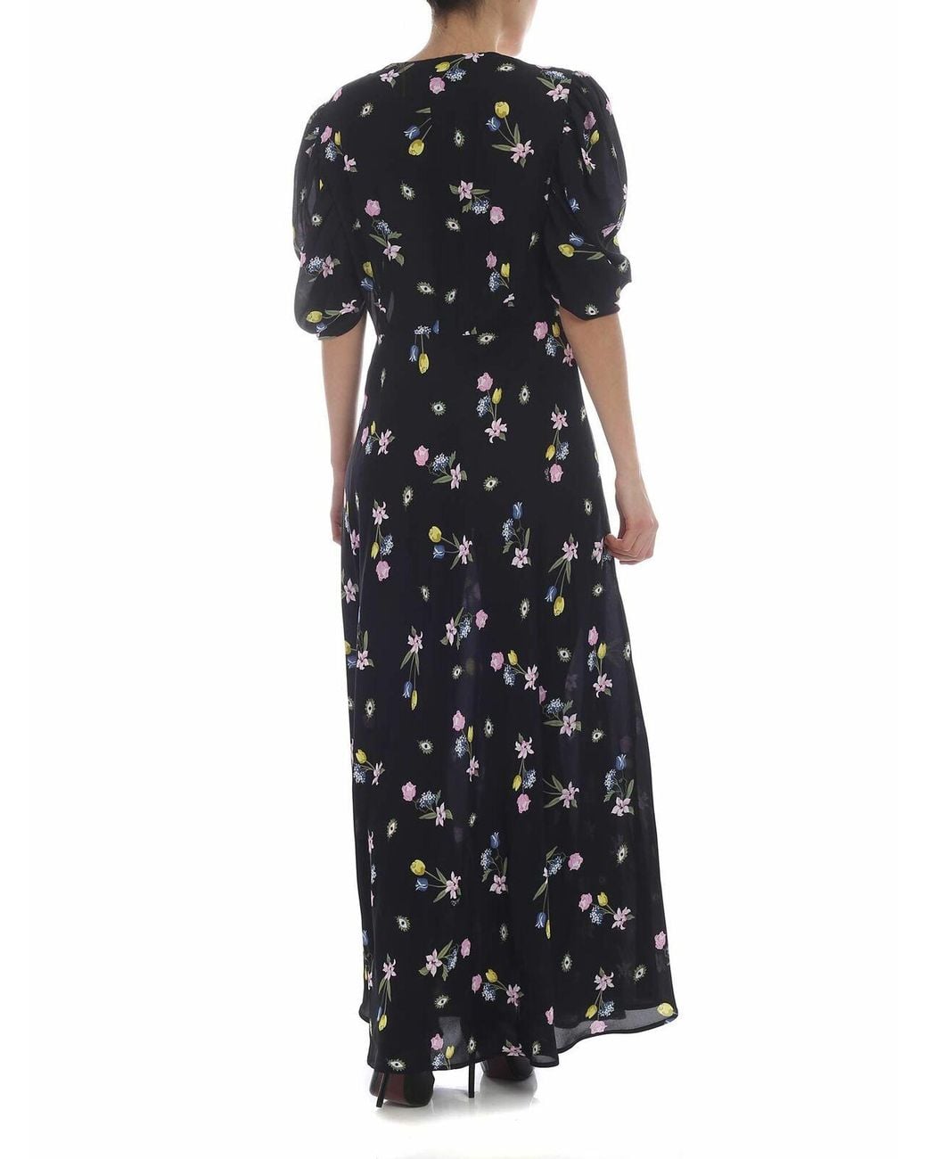Vivetta Black Ischia Flower Dress