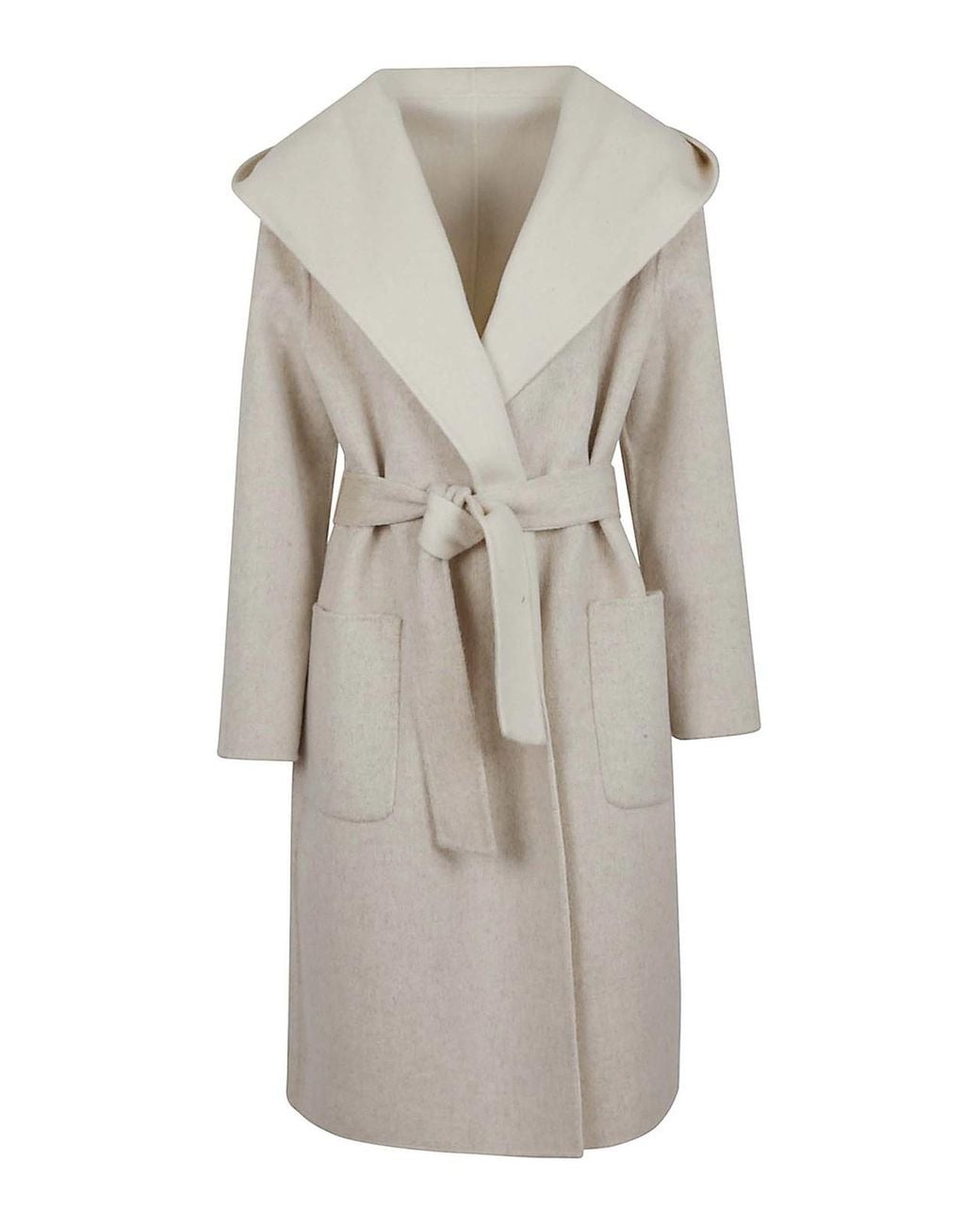 P.A.R.O.S.H. White Reversible Coat With Hood