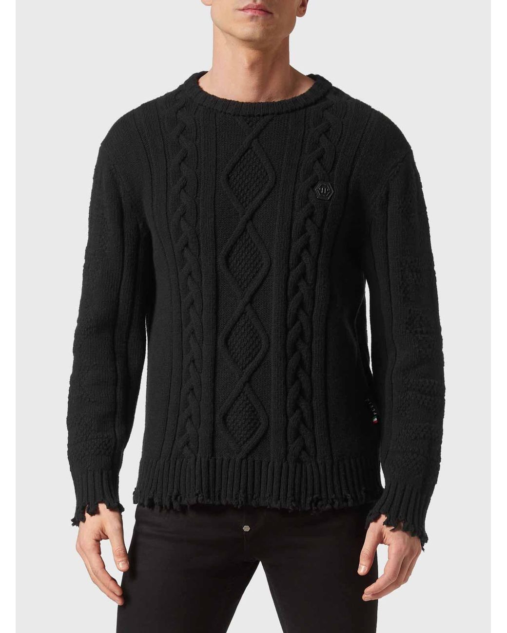 Philipp Plein Black Sweater for men