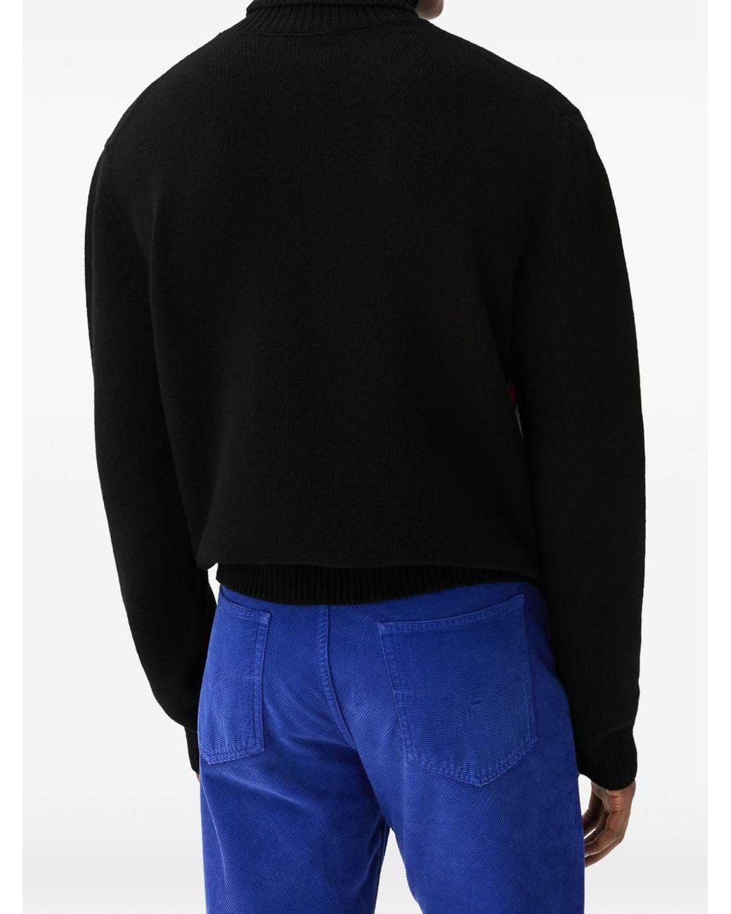 Versace Black Crew-Neck Sweater for men